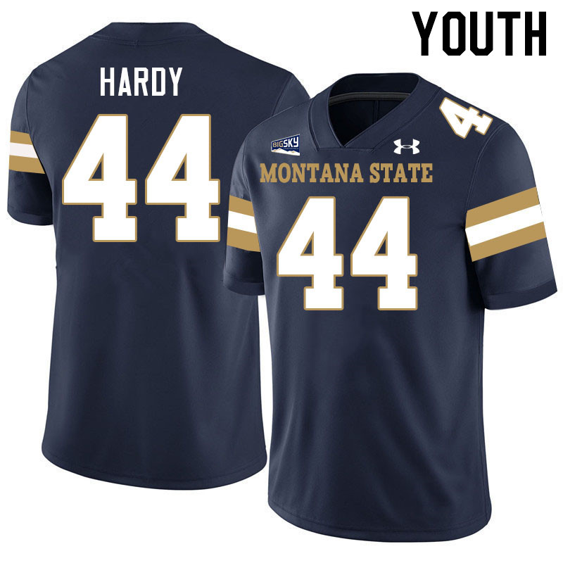 Youth #44 Daniel Hardy Montana State Bobcats Jerseys Football Stitched-Navy